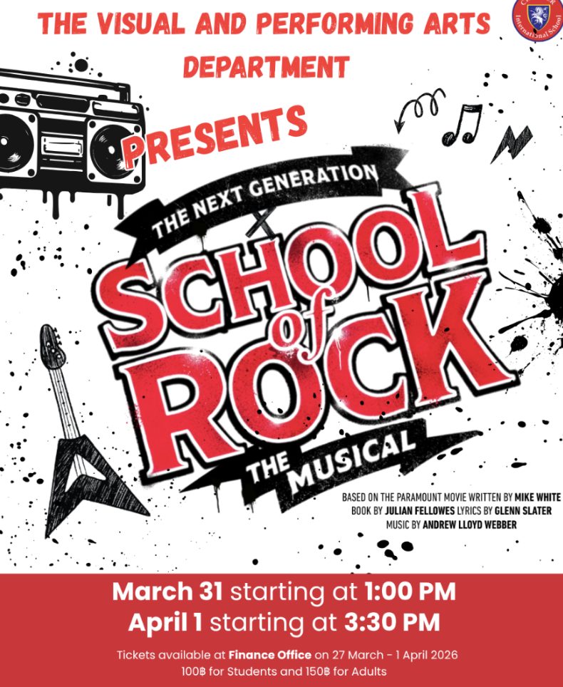 Poster for the School of Rock school production